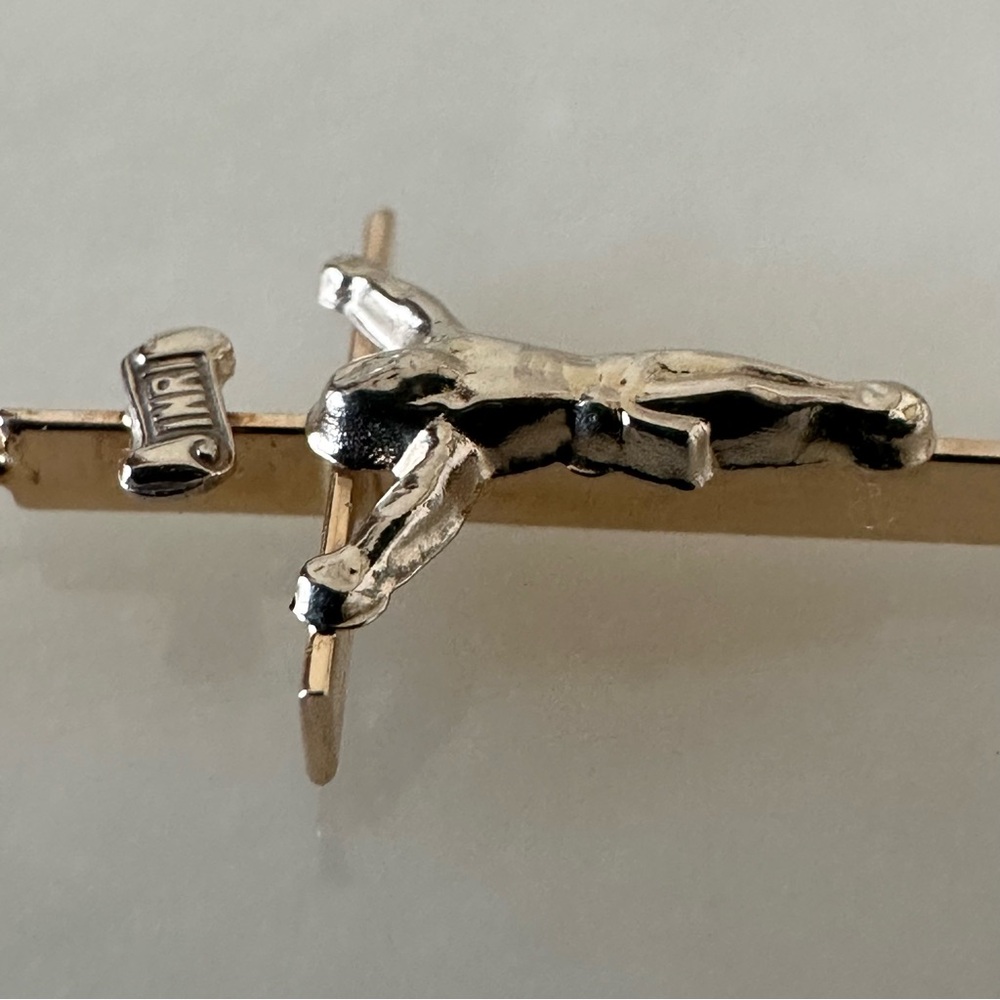 14k Solid Gold Jacmel Crucifix - Picture 7 of 12